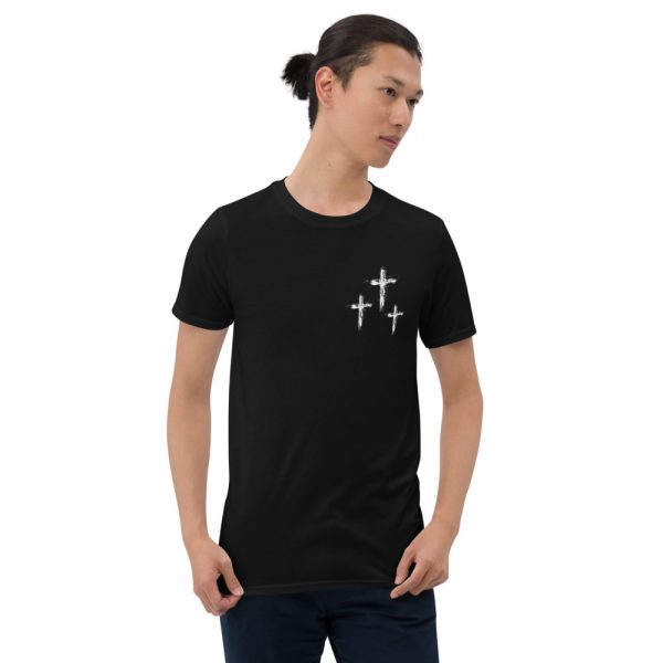 Men's Black 3 Crosses T-Shirt