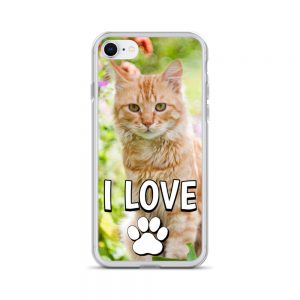 I Love pawPrint iPhone case
