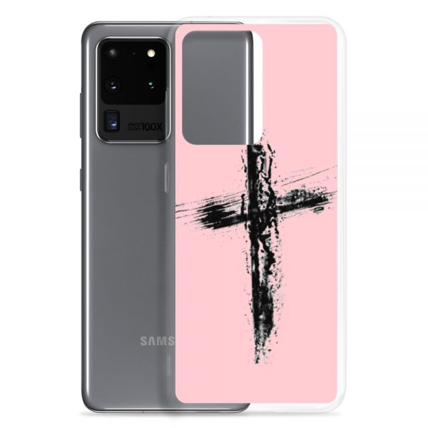 Pink Cross Samsung phone case