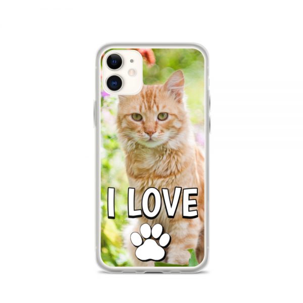 I Love pawPrint iPhone case